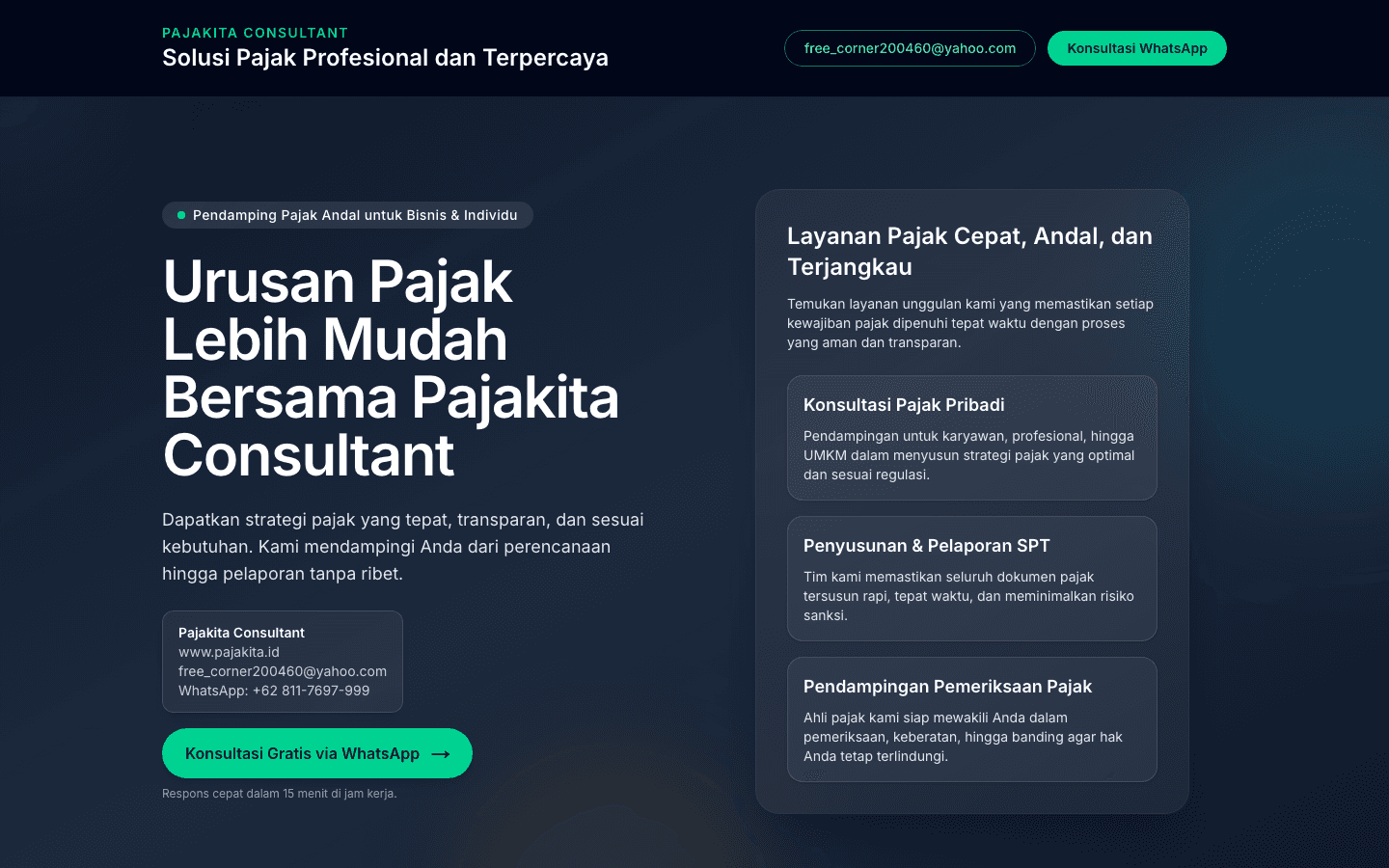 Tax Landing Page