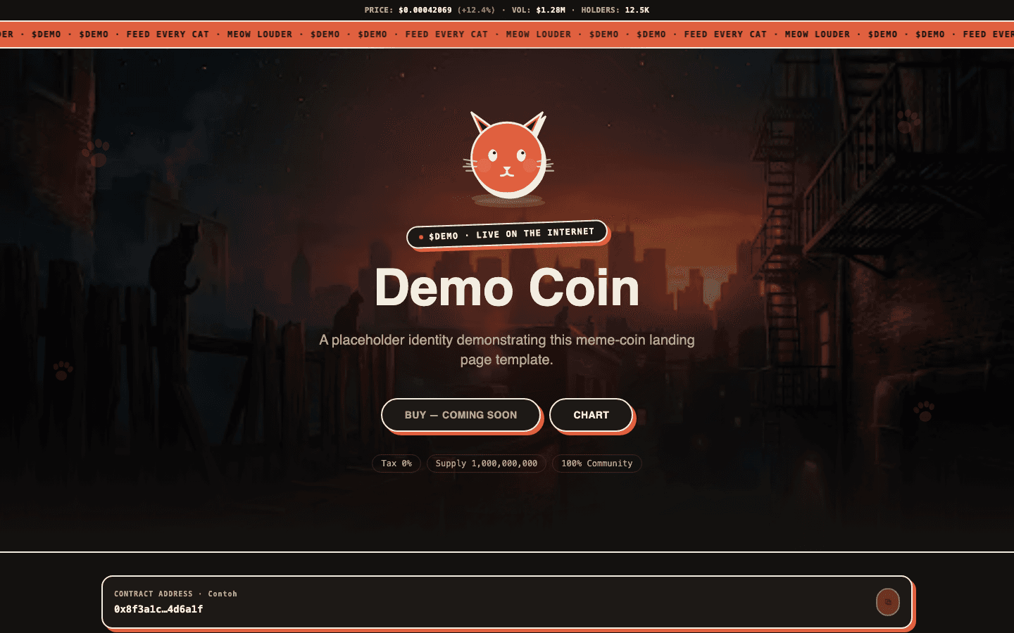 Mingzy — Meme Coin Template