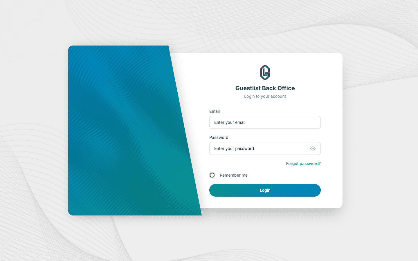 Guestlist — Back Office