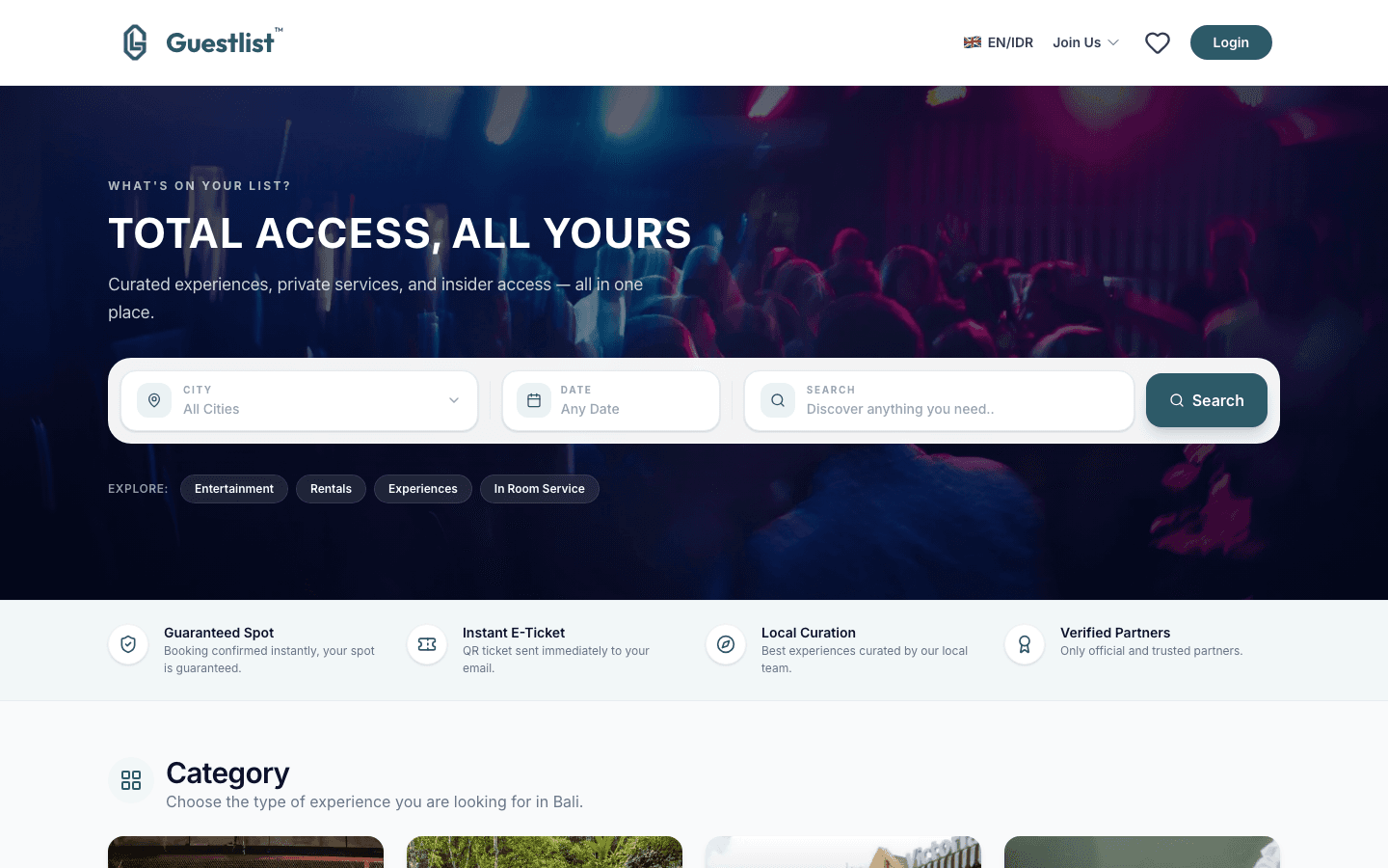 Guestlist — Web Platform